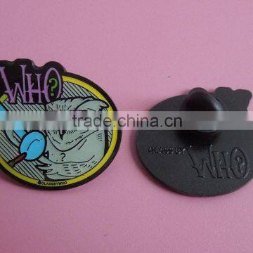 custom black metal lapel pins no minimum made in China