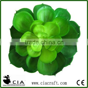 PVC Large Echeveria Pick Artificial Succulents Plant in Emerald Green