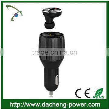 2015 New Product Fragance Bluetooth 4.0 Ear Usb Car Charger 5V 2.4A Quick Charge