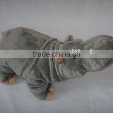 Plush Toy Grey Hippo