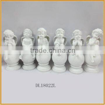 hot sale indoor resin sitting angel statues wholesale