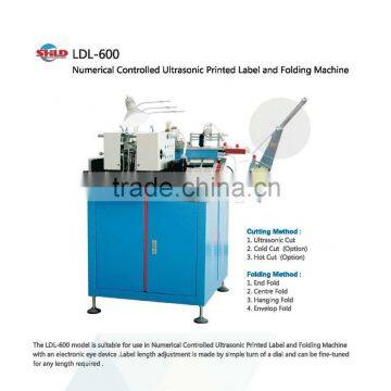 Numerical Controllerd Ultrasonic Printed Label Cutting & Folding Machine