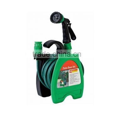 Flexible hanging on the wall garden cart for hose reel sets