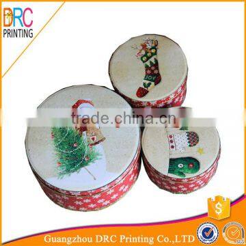 Round printed hat shaped candy gift storage box