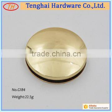 High quality Zinc alloy round handbag locks with Magnet Button for purses
