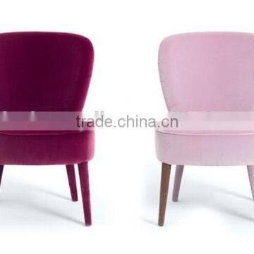 Fabric upholstered solid wood legs modern dining chair HDC1484                        
                                                                                Supplier's Choice