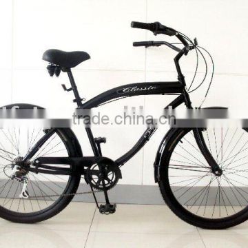 26"hot-selling Steel Rear 7 speed Men beach bicycle(FP-BB16014)