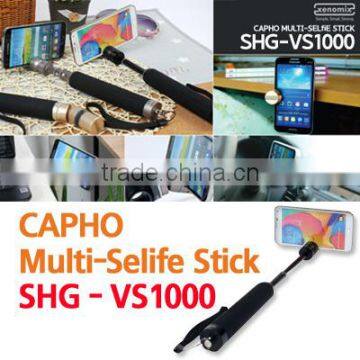 CAPHO Multi-Selfie stick (SHG-VS1000) Bluetooth Selfie Stick/Wireless Selfie Stick / Traveling and Outdoor