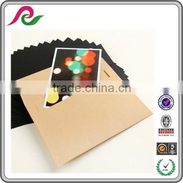 Brown kraft paper envelopes custom size and shape gift envelopes with logo printing