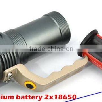 Super Bright Aluminum 3 Mode Sos Hand Held Long Range Rechargeable Led Searchlight for Emergency photo-3