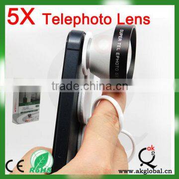 cheap 5X telephoto lens for iphone camera zoom lens for iphone5