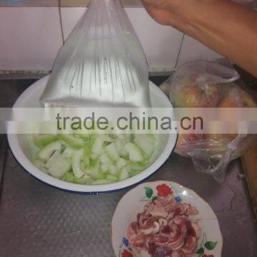 clear HDPE plastic water bags for Africa markets 20x30cm