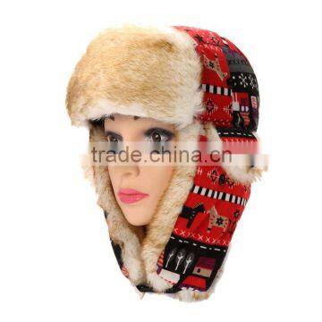 China Adults Outdoor Sample Free Custom Fur Winter Hat