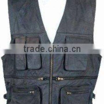 DL-1585 Leather Motorbike Vests