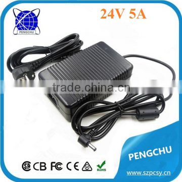 24V 5A Swithing Power Supply 120W Single Output Power Supply With UL ETL Approved