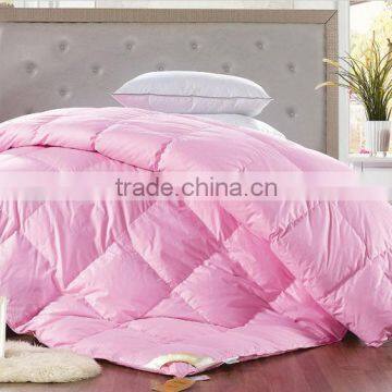 Pink 100% Cotton Goose Down Quilt