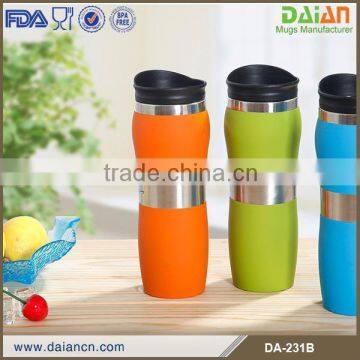 Colorful Rubbler Coating Stainless Steel Thermos Bottle photo-6