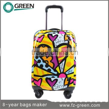 2015 Full Printing Children Travel Trolley Luggage Bag