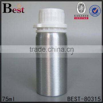 75ml essential oils aluminum bottle with stopper