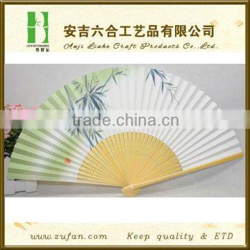 bamboo paper hand fan for advertising