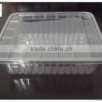 Blister large clear plastic fruit container with lid for fruit packaging