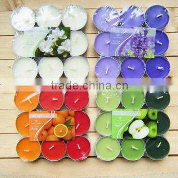 Multi-colored Decorated Tea Candles