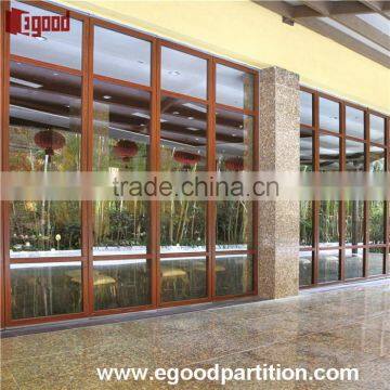 balcony sliding glass folding partition system outdoor used