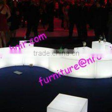 shanghai wholesale nightclub acrylic rechargeable RGB led sitting cubes