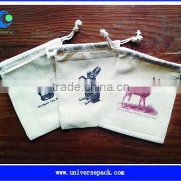 Hot canvas jewelry gift pouches with drawstring