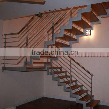 Modern wood attic stair design