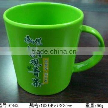 Melamine plastic drinking cup with handle