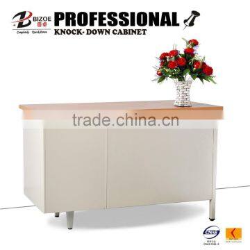 China Furniture Manufacturer Metal 3 Drawers Computer Desks for One Person photo-3