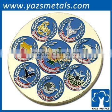 YAZS Metals Factory 24k Gold , Fake Gold ,silver Plated Souvenir Customized Coins photo-2
