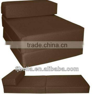 Chocolate Block Foam Folding Chair Z Bed Guest Futon In/Outdoor