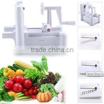 Trade assurance stainless steel spiral slicer vegetable cutter