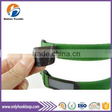 Adhesive hook and loop cable tie, nylon adhesive hook and loop cable tie