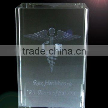 New Style Engraved Crystal Crafts For Friends Souvenir