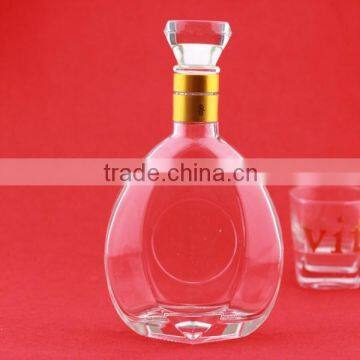 flint spirit glass bottle glass lid vodka bottles clear glass bottles with screw cap