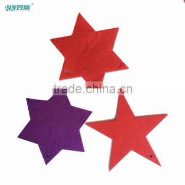 Christmas decoration felt red hanging star ornament