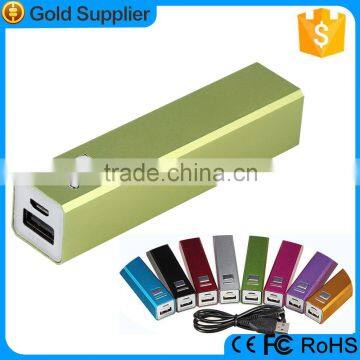 Customized logo portable mini 2600mAh power bank for iphone5/6/6s/6plus