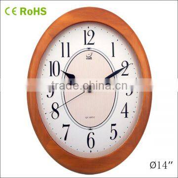 2014 oval wood wall clock different shape(W34LR)