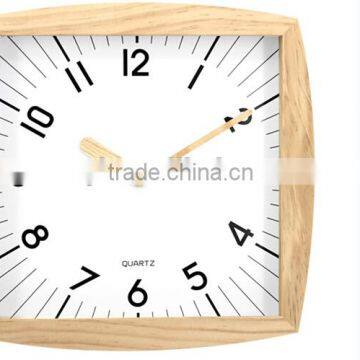 12inch rectangle wooden wall clock decoration items square fashional clock