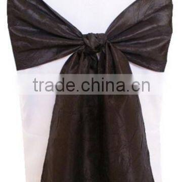 Hot Sale Crushed Wedding Hotel Chair Sashes