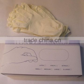 Latex examination gloves latex glove