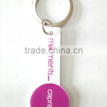 Trolley Coin Keychain Keyring,Trolley Shopping Cart Coin Key Holder