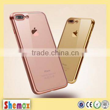 2016 Top-selling high quality electroplate tpu case for iPhone 7 Plus