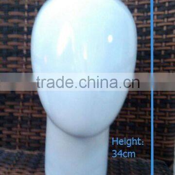 RH-MH03 height 34cm dia. 62cm 191 fiberglass abstract female egg head mannequin egg face bright white