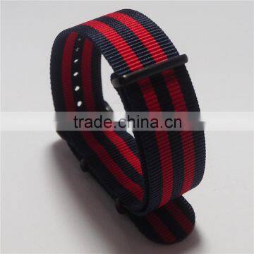 New Arrival Black Red Stripe Custom Nato Nylon Watch Straps photo-6