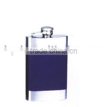 Round pot stainless steel hip flask