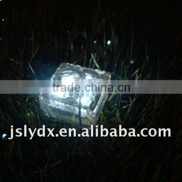 Cool price but hot sale!! LED solar ice glass brick light(10*10*5cm)